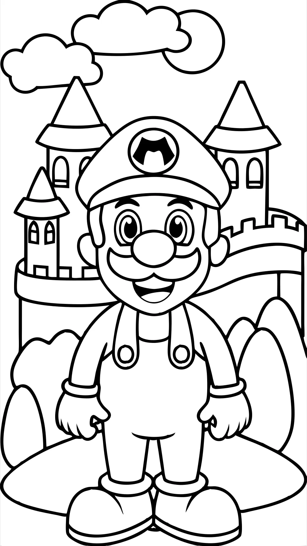 Página para colorear de Mario Odyssey